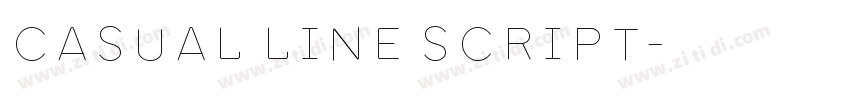 Casual Line Script字体转换